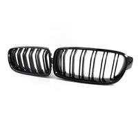 Griglia Anteriore A Forma Di Rene Con Doppio Listello, Griglia Sportiva Da Corsa Per BMW Serie 3 F30 F31 F35 2011-19 Griglia Griglie Anteriori(Double Line Black)