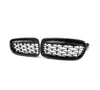 Griglia Anteriore A Forma Di Rene Con Doppio Listello, Griglia Sportiva Da Corsa Per BMW Serie 3 F30 F31 F35 2011-19 Griglia Griglie Anteriori(Black and Sliver)
