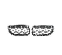 Griglia Anteriore A Rene Esterna Cromata Lucida Nera Griglia Diamond Meteor Per Bmw Serie 3 E92 E93 Coupé 2006-2010 Griglia Radiatore Anteriore(Full Silver)