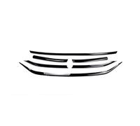 Griglia Anteriore ABS Nero Lucido Paraurti Anteriore Griglia Centro Grill Stampaggio Striscia Copertura Trim Kit Per Vw Per Tiguan MK2 Per Line 2021-2023 Griglia paraurti(6PCS Gloss Black)