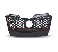 Griglia anteriore ABS VW Golf 5 dal 2003 al 2008 nero - rosso, senza emblema