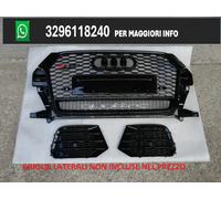 GRIGLIA ANTERIORE AUDI Q3 SQ3 RSQ3 2015-2018 BLACK(griglie laterali non incluse)