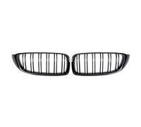 griglia anteriore auto Auto Paraurti Anteriore Griglia Da Corsa Griglia Per BMW Serie 4 F32 F33 F36 Per M3 F80 Per M4 F82 12-18 Dual-Slat Nero Lucido Cofano Griglia