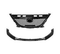 Griglia Anteriore Auto Compatibile Con Mazda Per Axela 3 2014 2015 2016 Griglia Anteriore Dell'auto E Spoiler Inferiore Paraurti Splitter Per Labbro Radiatore Griglia Di Ingresso Anteriore