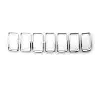 Griglia Anteriore Auto Griglia Copertura Radiatore Griglia Anello Inserti Telaio Per Jeep Per Grand Per Cherokee 2014-2018 Car Kit Parti Nere Griglia Radiatore(Chrome)
