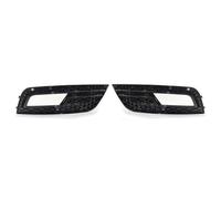 Griglia Anteriore Cromo Nero Maglia A Nido D'ape Auto Paraurti Anteriore Fendinebbia Griglia Copertura Per A4 B8.5 2013 2014 2015 2016 Fendinebbia Griglia(Nero)