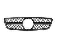 Griglia anteriore da corsa di ricambio per Benz W203 2000-2006 C230 C320 C240 argento/nero griglia paraurti superiore griglia anteriore sportiva (nero)
