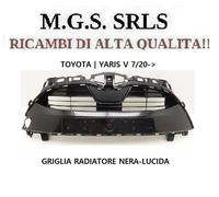 GRIGLIA ANTERIORE DEL RADIATORE NERA-LUCIDA PER TOYOTA YARIS V DAL 2020