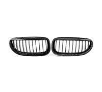 griglia anteriore dell'auto 2x Auto Anteriore Rene Paraurti Griglia Per BMW E63 E64 650i 6 Serie Per M6 2004 2005 2006 2007 2008 2009 2010 In Fibra Di Carbonio ABS Griglie renali anteriori