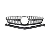 Griglia anteriore dell'auto Compatibile Con Benz Per Classe C Per W204 Per AMG 2008 2009 2010 2011 Griglia Anteriore Per Auto Radiatore Presa D'aria Kit Carrozzeria Stile Auto(Black)