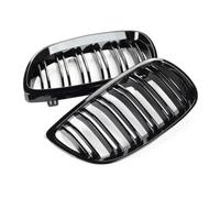 Griglia anteriore dell'auto Per BMW E92 E93 Per M3 2006-2009 | Griglia a doppia linea nera lucida Car Styling Griglie da corsa Paraurti anteriore Griglia a rene