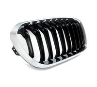 Griglia Anteriore Dell'auto PER BMW SERIE 1 F20 F21 LCI 2015 2016 2017 2018 2019 CROMATA+NERA GRIGLIA ANTERIORE A RENE Griglia Anteriore Sportiva(Right side)