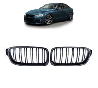 Griglia Anteriore Doppia A Steg Per BMW 3er F30 F31 2011-19 Nero Opaco