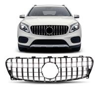 Griglia Anteriore Frontgrill GT Cromata Nero Lucido per Mercedes GLA X156 17-19