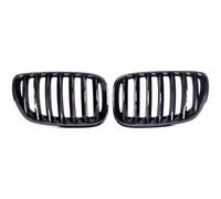 Griglia Anteriore Frontgrill Nera Lucida 1 Listello Per BMW X5 E53 2003-2007