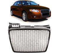 Griglia Anteriore Frontgrill nera lucida senza PDC per Audi A4 B7 8E 2004-2008