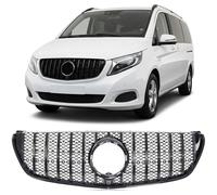 Griglia Anteriore Frontgrill Nero Lucido per Mercedes V-Class W447 2014-2019