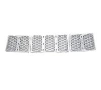 Griglia Anteriore Griglia Centrale Per Auto Griglia Anteriore Inserti Per Griglia Trim Kit Per Jeep Per Grand Per Cherokee 2014-2016 Argento Griglia Radiatore