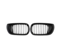 Griglia Anteriore Griglie Racing Per Rene Anteriore Stile Linea Singola Lucida Per BMW Serie 3 E46 325i 4 Porte 2002-2004 Superiori Diamanti Griglia paraurti(Single-Matte Black)