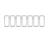 Griglia anteriore inserto coperchio rivestimento griglia argento anelli sfiato per Renegade 2016-2018