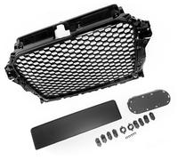 Griglia Anteriore Maschera Calandra Nido D'ape Nero Lucido Per Audi A3 8V 12-16