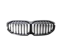 Griglia Anteriore Maschera Calandra Per BMW F40 Serie 1 2019-2023 Paraurti Anteriore Nero Lucido Racing A Doppio Rene Griglia Sportiva A Stecca Singola