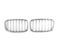 Griglia Anteriore Maschera Calandra Per BMW Per X5 Per X6 E70 E71 2007-2013 XDrive 30i 50i 35d Griglia Anteriore A Lamella Singola, Nero Lucido, Argento Cromato Opaco