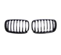 Griglia Anteriore Maschera Calandra Per BMW Per X5 Per X6 E70 E71 2007-2013 XDrive 30i 50i 35d Griglia Anteriore A Lamella Singola, Nero Lucido, Argento Cromato Opaco