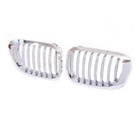 Griglia Anteriore Maschera Calandra Per BMW Serie 3 E46 2 Porte Pre-restyling 2000-2007 Per M3 Coupé Cabriolet Griglia A Lamelle Singole A Doppio Rene In Carbonio Cromato