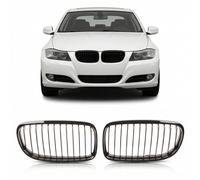Griglia Anteriore Nera Lucida Streckgitter Per BMW 3er E90 E91 2008-2011
