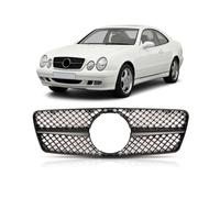 Griglia Anteriore Nero Opaco Per Mercedes-Benz CLK W208 1997-2002 Streckgitter