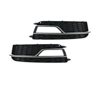 Griglia Anteriore Per A5 S5 2013 2014 2015 2016 8T0807681K Griglia Paraurti Anteriore Griglie Fendinebbia Cornice Copertura Coperchio E Griglia Parafango Anteriore(SilverPlating-1Pair)