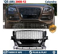 GRIGLIA Anteriore PER Audi Q5 8R 08-12 Calandra NIDO D'APE Nero Lucido Sport