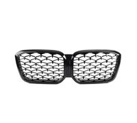 Griglia Anteriore Per BMW Per X3 G01 Per X4 G02 2022+ Griglia Paraurti Anteriore Stile Diamonds Griglia Superiore Stile Doppia Linea Completamente Nera Accessori Griglie Renali Anteriori(Diamond-Gloss