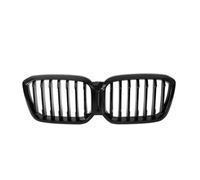 Griglia Anteriore Per BMW Per X3 G01 Per X4 G02 2022+ Griglia Paraurti Anteriore Stile Diamonds Griglia Superiore Stile Doppia Linea Completamente Nera Accessori Griglie Renali Anteriori(Single-Glossy