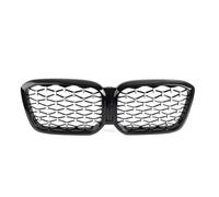 Griglia Anteriore Per BMW Per X3 G01 Per X4 G02 2022+ Griglia Paraurti Anteriore Stile Diamonds Griglia Superiore Stile Doppia Linea Completamente Nera Accessori Griglie Renali Anteriori(Diamond-Chrom