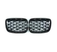 Griglia Anteriore Per BMW Serie 2 F45 228i 220i 235i 2014-2018 Coppia Di Griglie Cromate A Forma Diamante Per Paraurti Anteriore In Stile Meteor Griglie Renali Anteriori(Gloss Black)