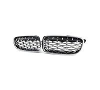 Griglia Anteriore Per BMW Serie 3 F30 F31 F35 2011-19 Griglia Anteriore A Doppio Rene Con Doppia Stecca E Griglia Sportiva Corsa Inserti In Maglia Rete Anteriore(Sliver)