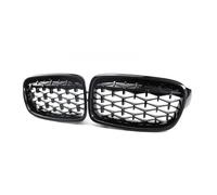 Griglia Anteriore Per BMW Serie 3 F30 F31 F35 2011-19 Griglia Anteriore A Doppio Rene Con Doppia Stecca E Griglia Sportiva Corsa Inserti In Maglia Rete Anteriore(Tutto nero)