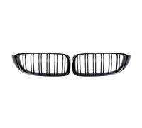Griglia Anteriore Per BMW Serie 4 F32 F33 F36 Per M3 F80 Per M4 F82 2012-2018 Paraurti Anteriore Auto Griglia Racing Griglia A Doppia Stecca Nero Lucido Accessori Griglie Renali Anteriori