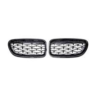 Griglia Anteriore Per BMW Serie 5 F10 F11 F18 520i 523i 528i 520d 530d Griglia A Doppio Rene Diamantata Paraurti Anteriore Auto Sportiva Corsa Griglie Inserti In Maglia Rete Anteriore(Nero)