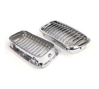 Griglia Anteriore Per BMW Serie 7 E38 740i 1999-2001 2x Stile Auto Anteriore Griglie Da Corsa Kindey Griglie Superiori Argento Paraurti L+R Griglia Da Corsa Griglie Renali Anteriori