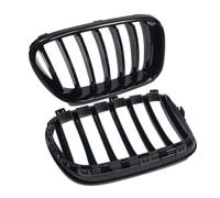 Griglia Anteriore Per BMW X3 F25 2010 2011 2012 2013 2 Pezzi Griglia Anteriore A Doppio Rene A 1 Listello Griglie Per Cofano Nero Lucido Griglia Parafango Anteriore