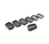 Griglia Anteriore Per Jeep Per Grand Per Cherokee 2017-2021 Griglia Anteriore A Nido D'ape Decorazione Griglia Scudo Anteriore(Glossy Blk)