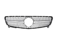Griglia Anteriore Per Mercedes Per Benz Per A-Class W176 2016-2018 A180 A200 A250 A45 Nero Racing Grille Argento Cromato Diamanti Stile Superiore Griglia Radiatore(Diamonds-Silver)