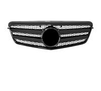 Griglia Anteriore Per Mercedes Per Benz Per W212 E250 E300 E350 E500 2010-2013 Argento Per AMG Stile Griglia Paraurti Griglie Corsa Griglia Radiatore(A-Glossy Black)