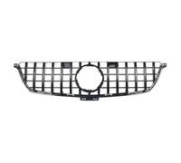Griglia Anteriore Per Mercedes Per Benz Per ML-Class W166 2012-2015 ML350 ML550 Argento Cromato Diamanti Stile Anteriore Griglie Corsa Griglia Griglia Radiatore(G-Chrome Black)