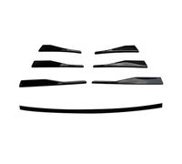 Griglia Anteriore Per VW Per Golf MK8 Per Golf 8 Paraurti Anteriore Auto Griglia Fendinebbia E Griglia Inferiore Strisce Modanature 7 Pezzi Kit Carrozzeria Nero Lucido