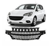 Griglia Anteriore Senza Emblema Nero Per Opel Corsa E 2014-2019 In Plastica