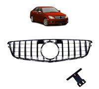 Griglia Anteriore Sport LLCTOOLS Nero Compatibile con Mercedes C-Klasse W204